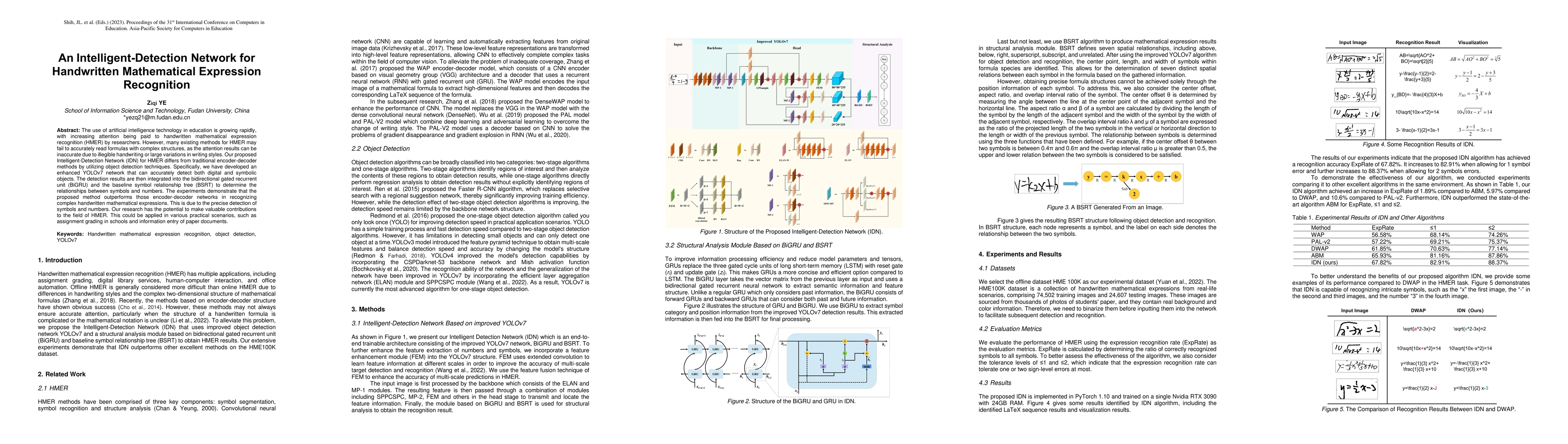 Thumbnail for An Intelligent-Detection Network for Handwritten Mathematical Expression
  Recognition