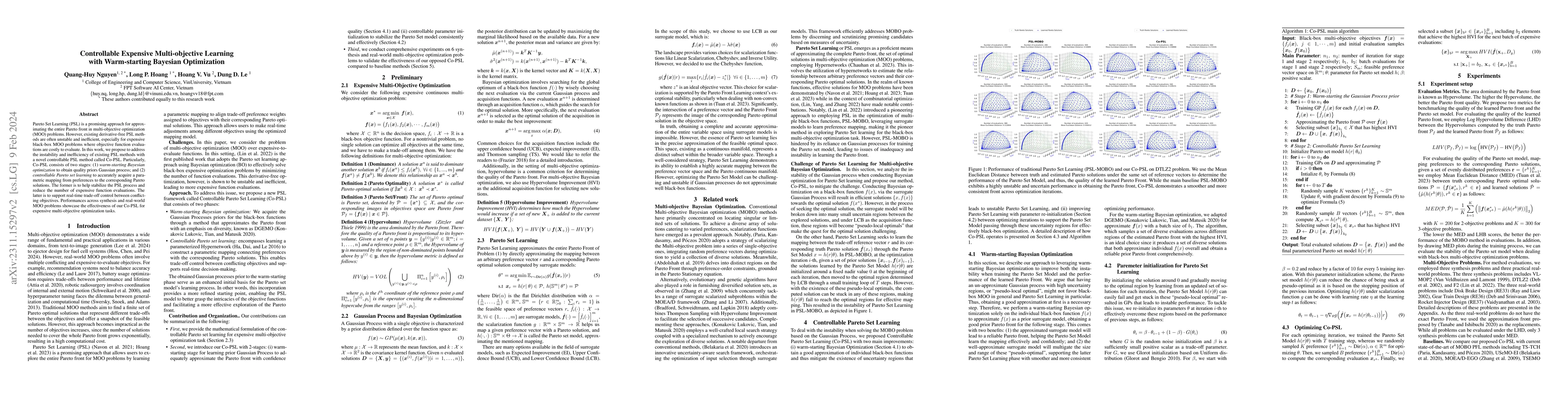 Thumbnail for Controllable Expensive Multi-objective Learning with Warm-starting
  Bayesian Optimization