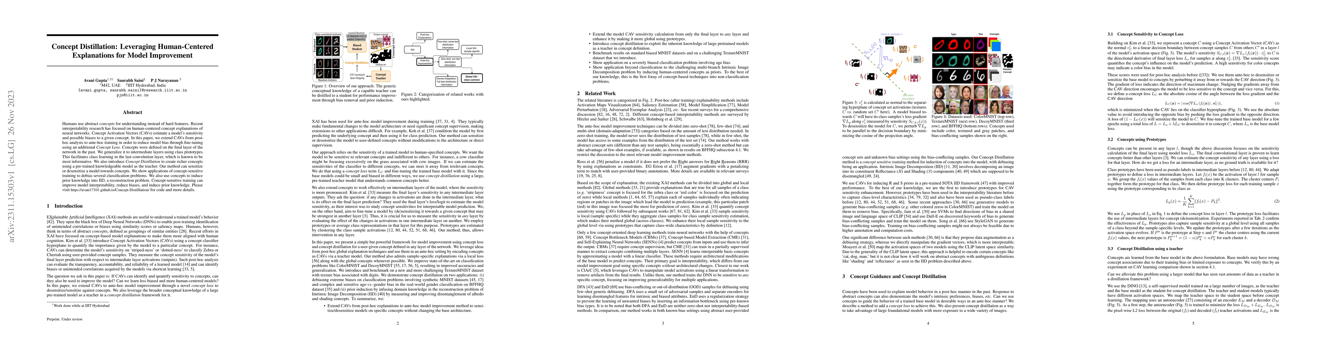 Thumbnail for Concept Distillation: Leveraging Human-Centered Explanations for Model
  Improvement