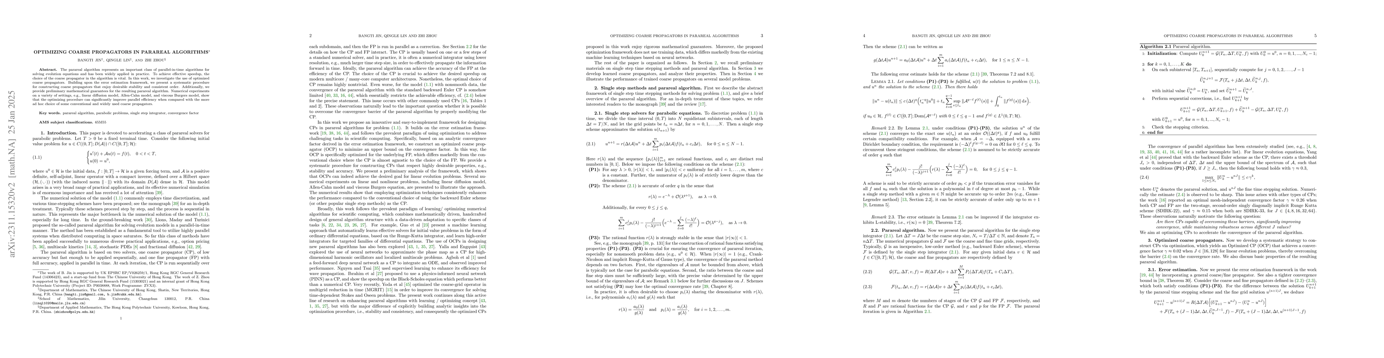 Thumbnail for Learning Coarse Propagators in Parareal Algorithm