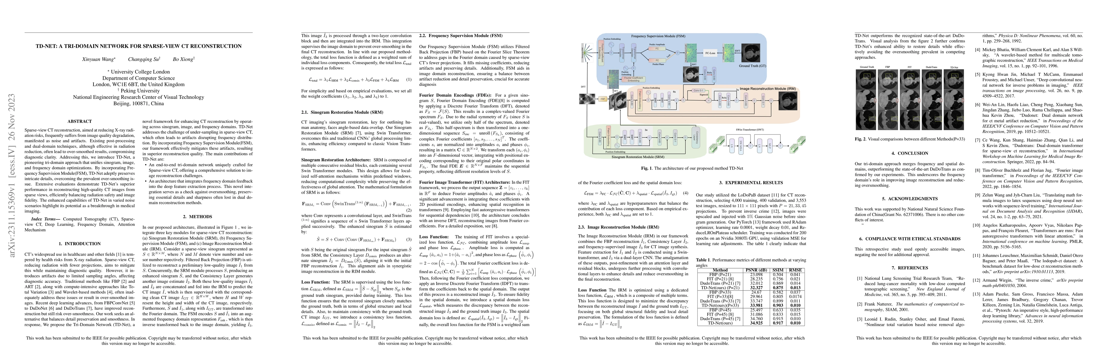 Thumbnail for TD-Net: A Tri-domain network for sparse-view CT reconstruction