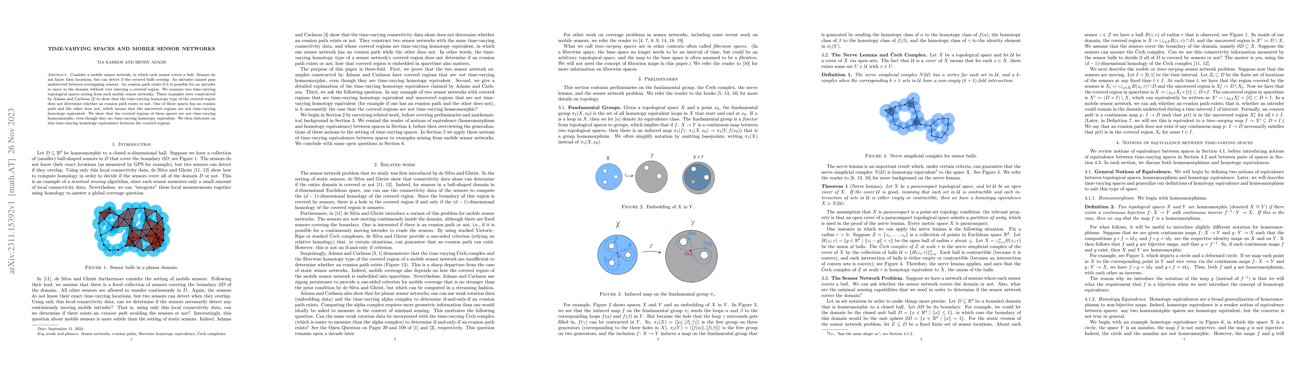 Thumbnail for Time-Varying Spaces and Mobile Sensor Networks