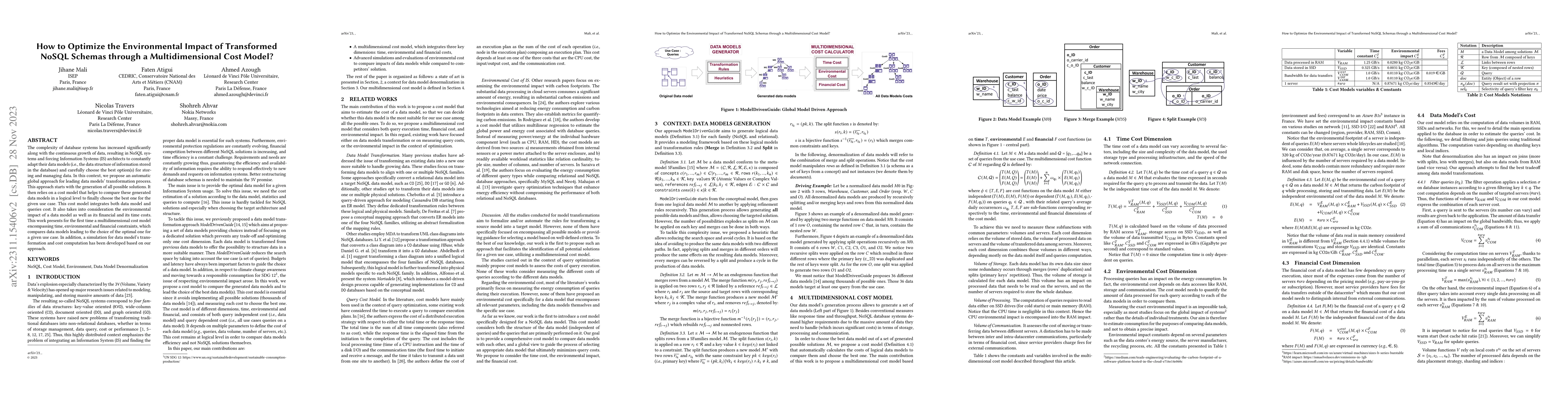 Thumbnail for How to Optimize the Environmental Impact of Transformed NoSQL Schemas
  through a Multidimensional Cost Model?