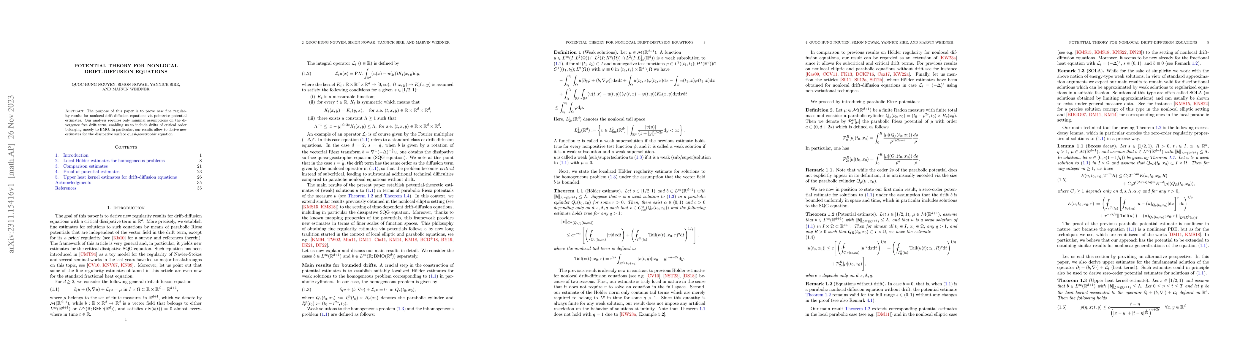 Thumbnail for Potential theory for nonlocal drift-diffusion equations