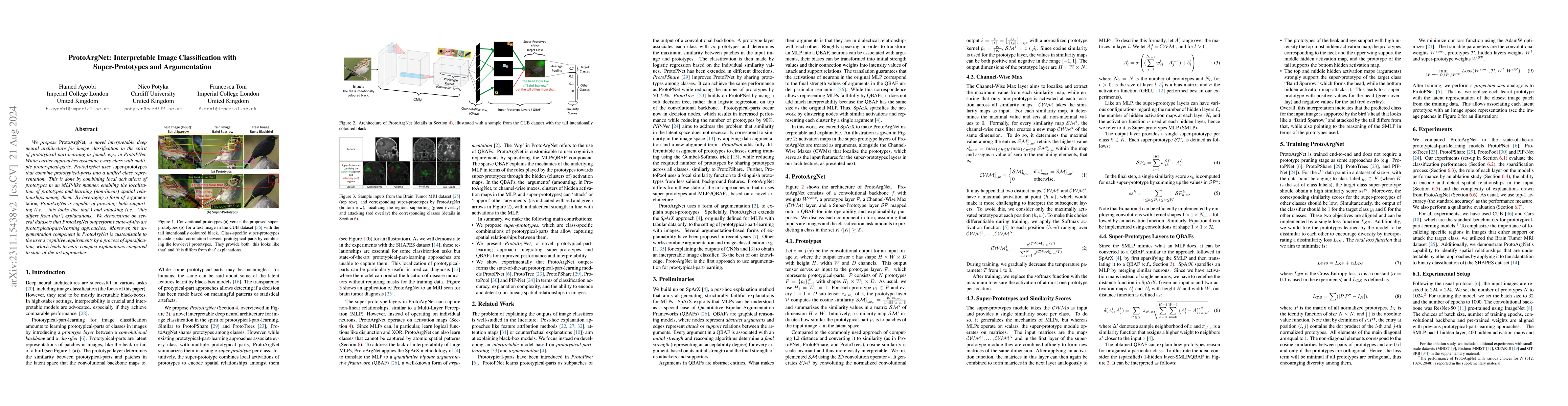 Thumbnail for ProtoArgNet: Interpretable Image Classification with Super-Prototypes
  and Argumentation [Technical Report]