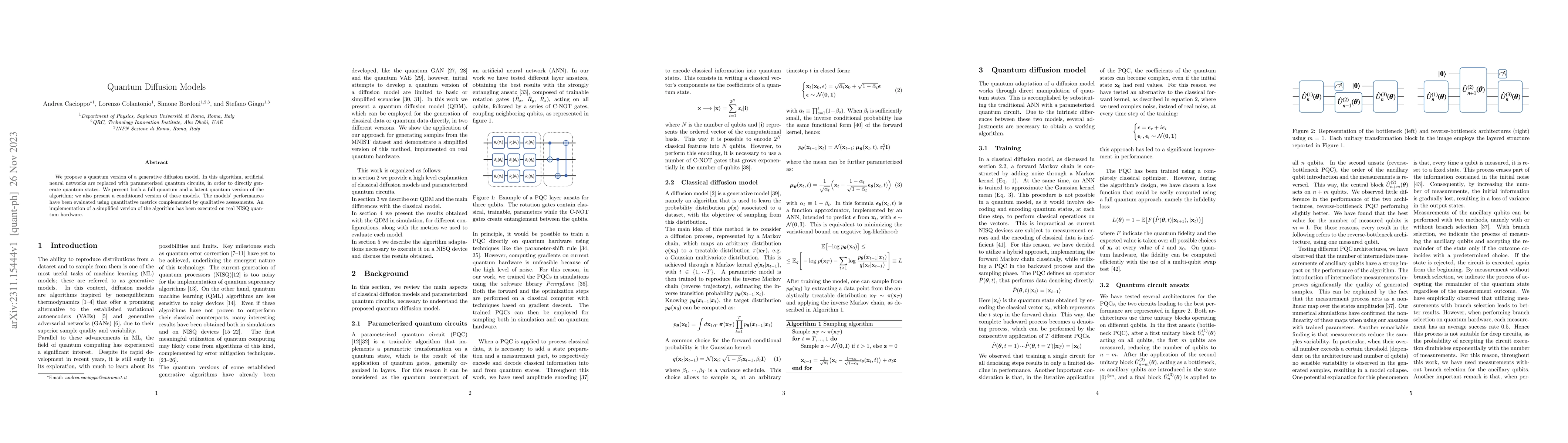 Thumbnail for Quantum Diffusion Models