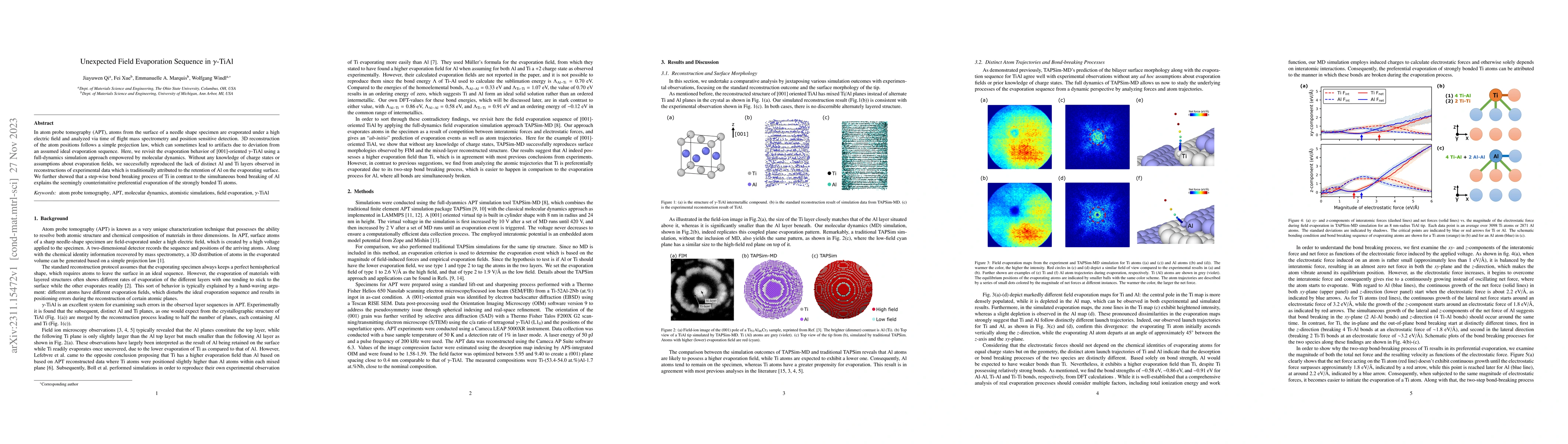 Thumbnail for Unexpected Field Evaporation Sequence in $\gamma$-TiAl
