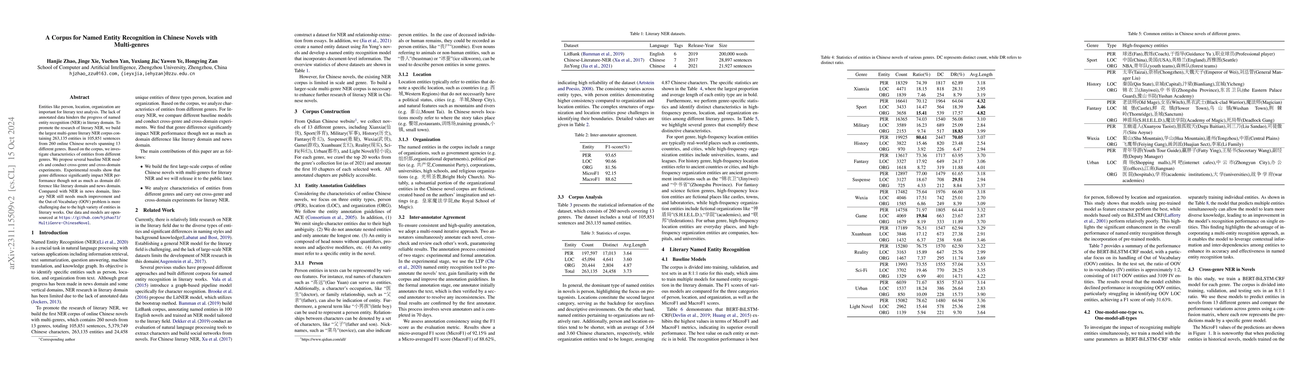 Thumbnail for A Corpus for Named Entity Recognition in Chinese Novels with
  Multi-genres