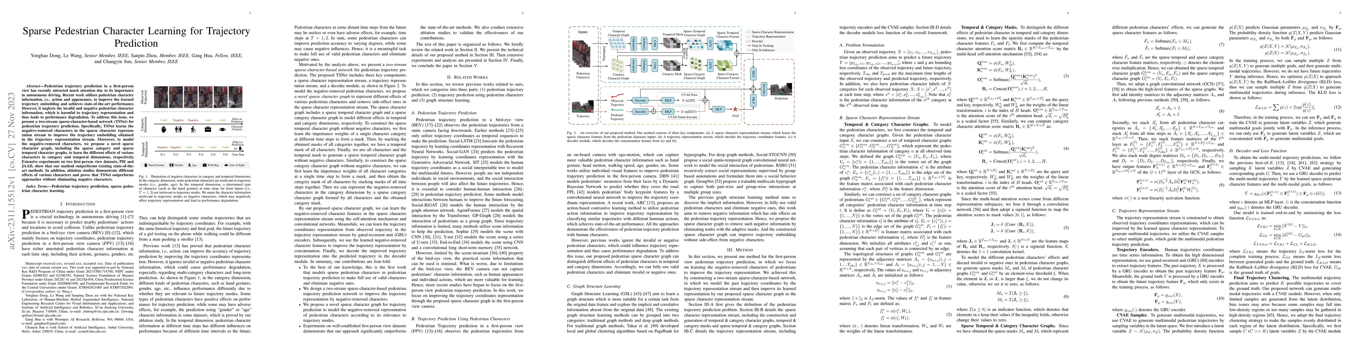 Thumbnail for Sparse Pedestrian Character Learning for Trajectory Prediction