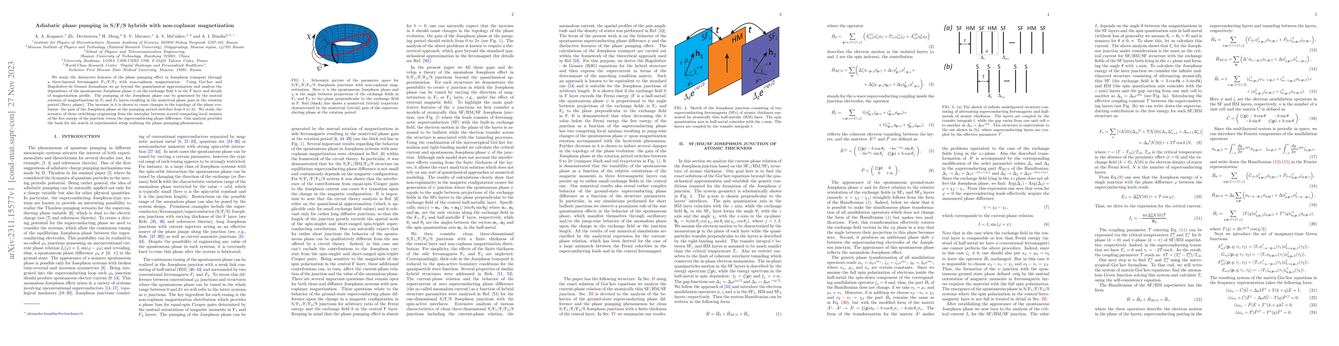 Thumbnail for Adiabatic phase pumping in S/F/S hybrids with non-coplanar magnetization
