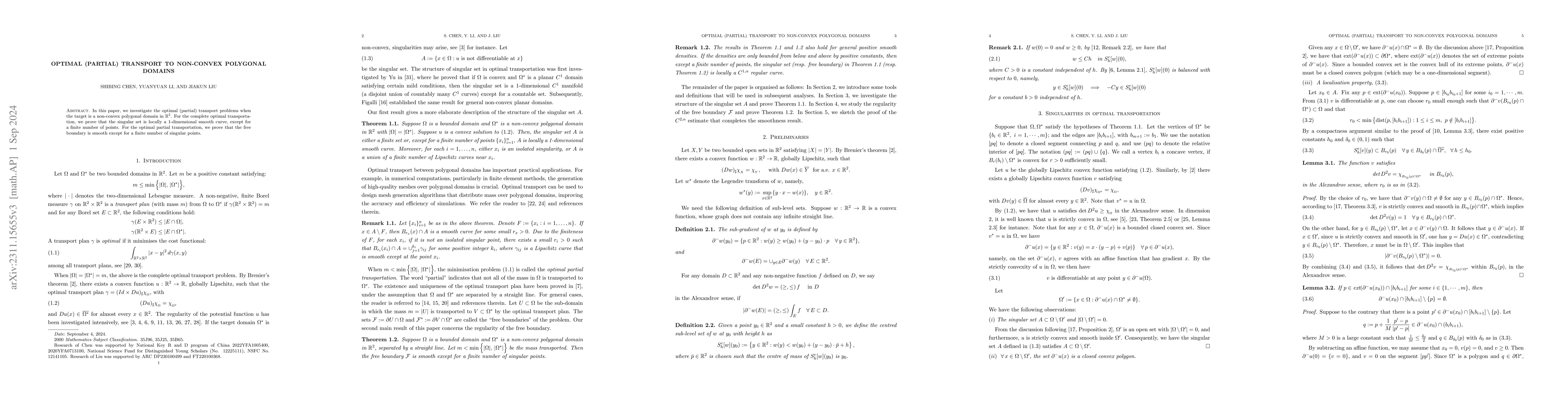 Thumbnail for Optimal (partial) transport between non-convex polygonal domains