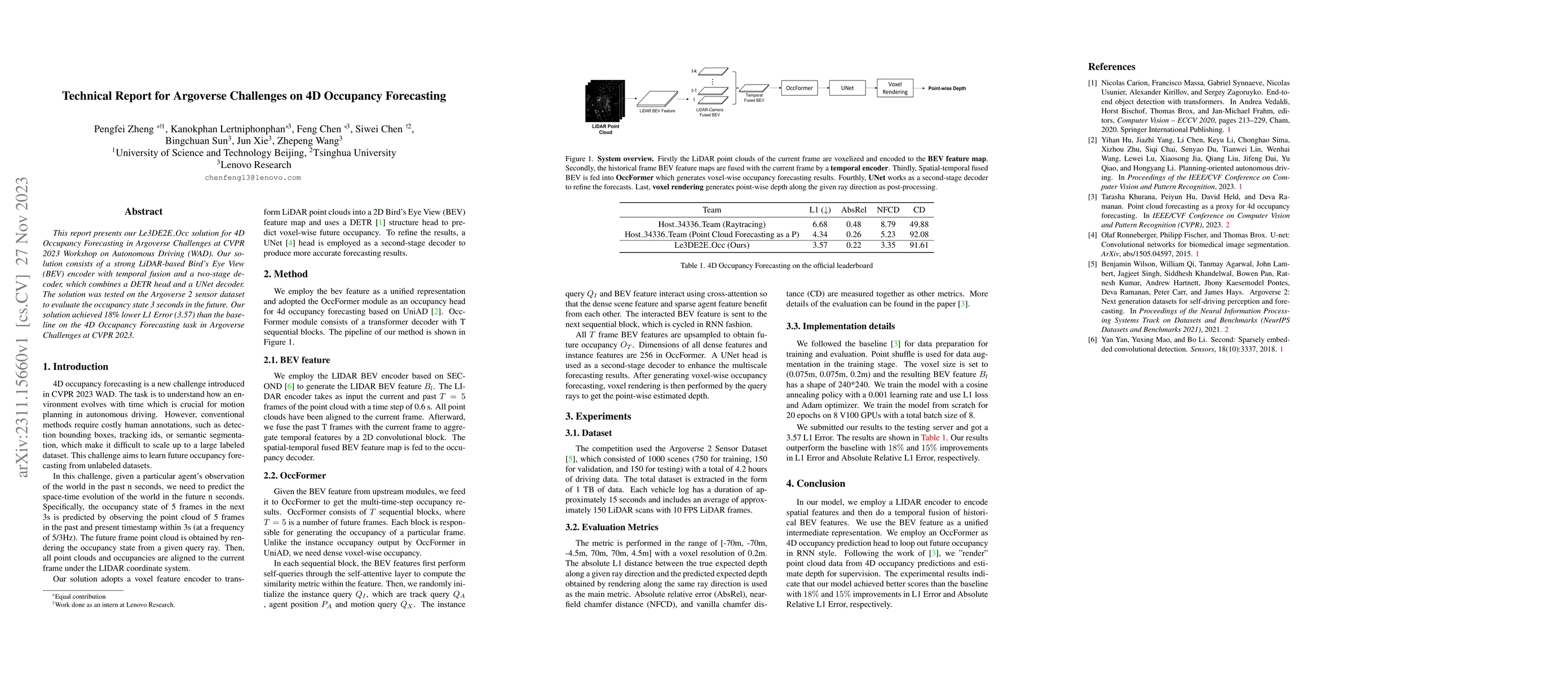 Thumbnail for Technical Report for Argoverse Challenges on 4D Occupancy Forecasting