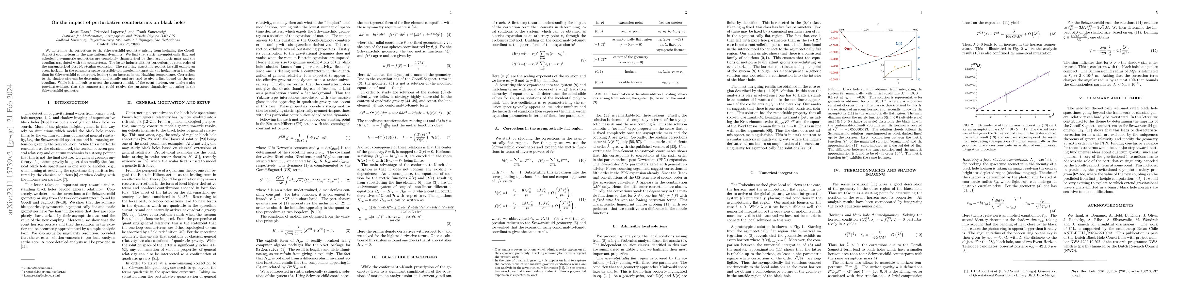 Thumbnail for On the impact of perturbative counterterms on black holes