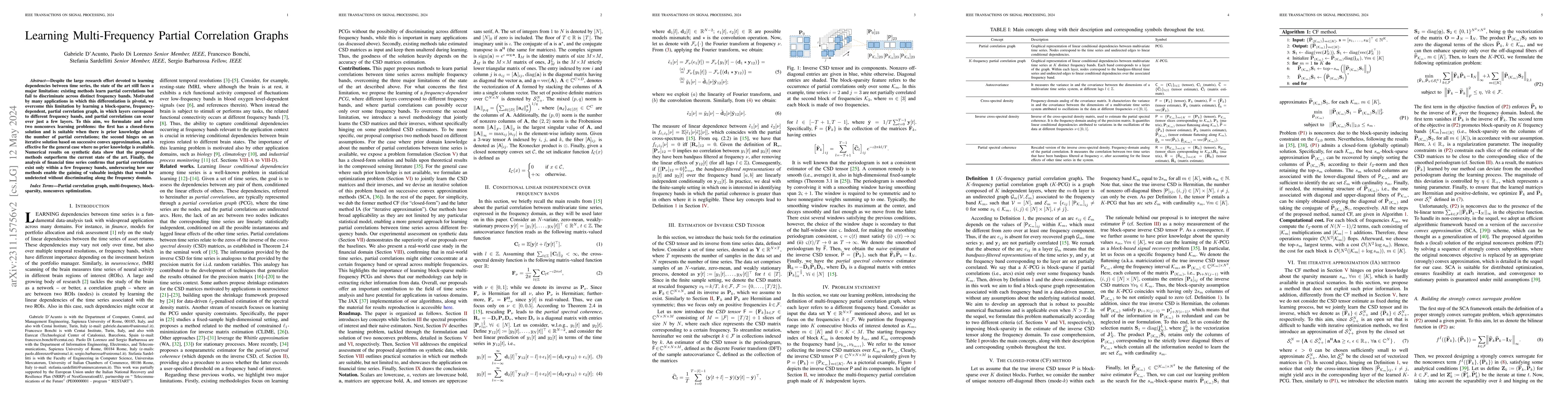 Thumbnail for Learning Multi-Frequency Partial Correlation Graphs