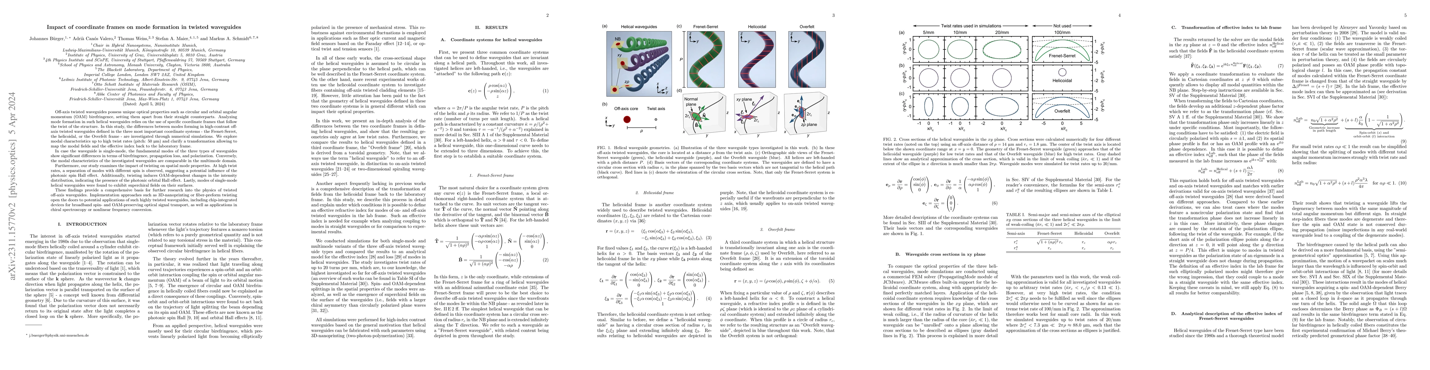 Thumbnail for Impact of coordinate frames on mode formation in twisted waveguides