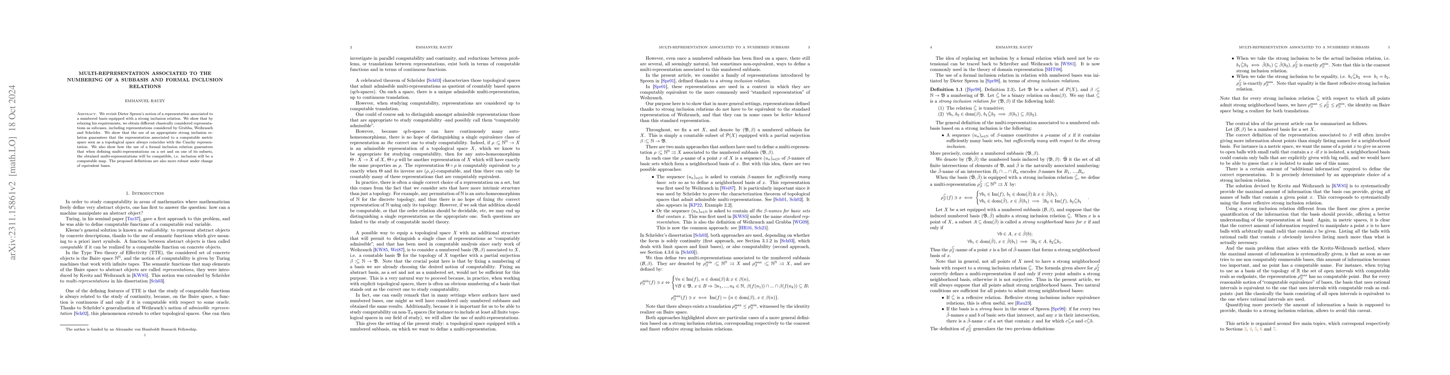 Thumbnail for Multi-representation associated to the numbering of a subbasis and
  formal inclusion relations