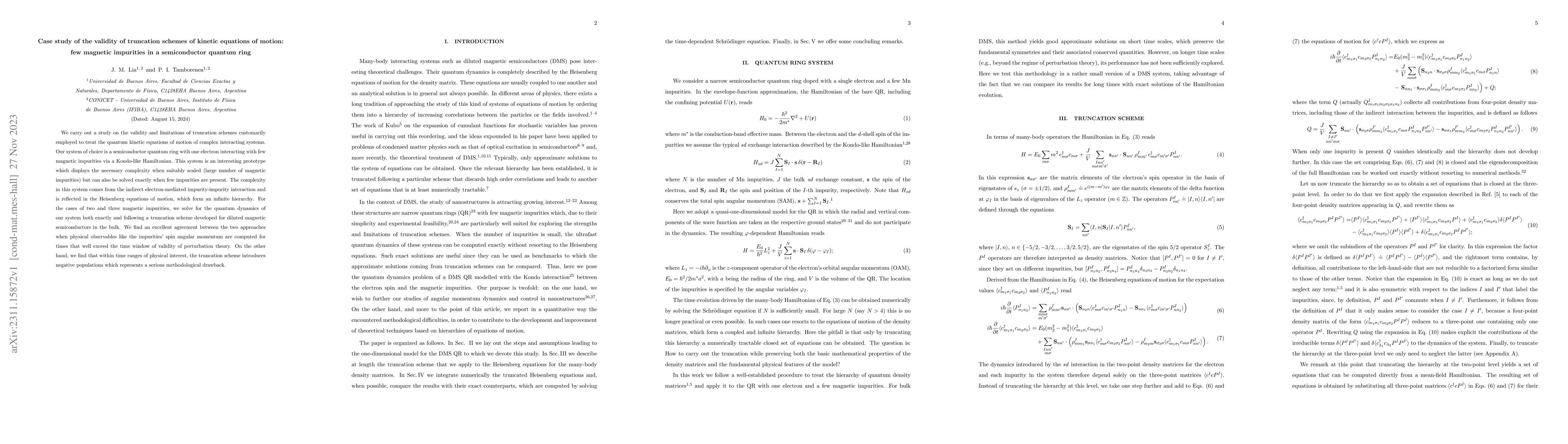 Thumbnail for Case study of the validity of truncation schemes of kinetic equations of
  motion: few magnetic impurities in a semiconductor quantum ring