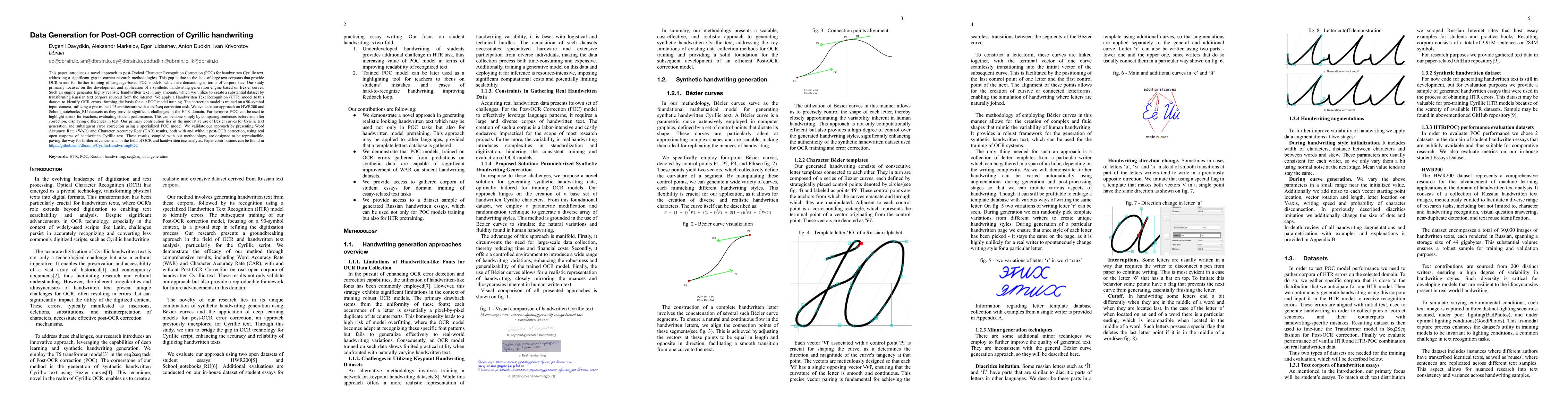 Thumbnail for Data Generation for Post-OCR correction of Cyrillic handwriting