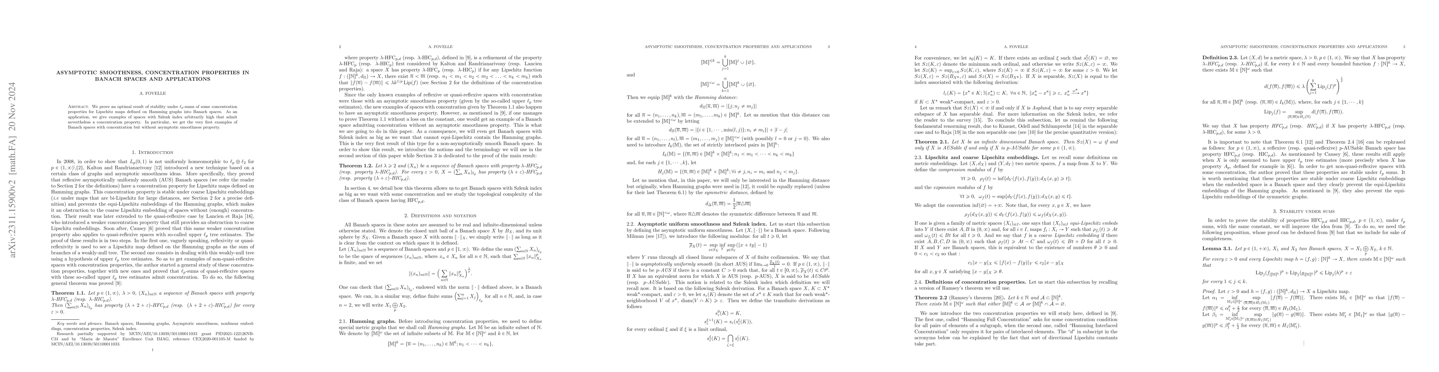 Thumbnail for Asymptotic smoothness, concentration properties in Banach spaces and
  applications