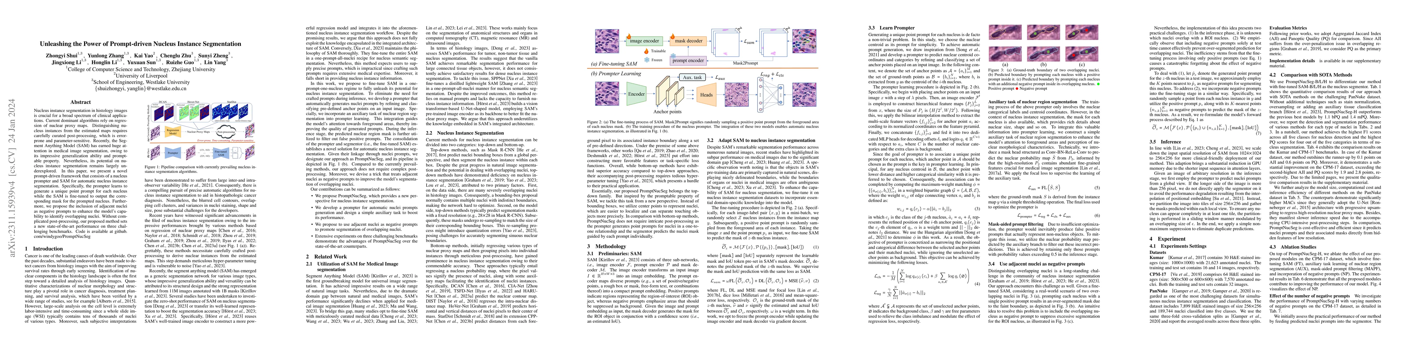 Thumbnail for Unleashing the Power of Prompt-driven Nucleus Instance Segmentation