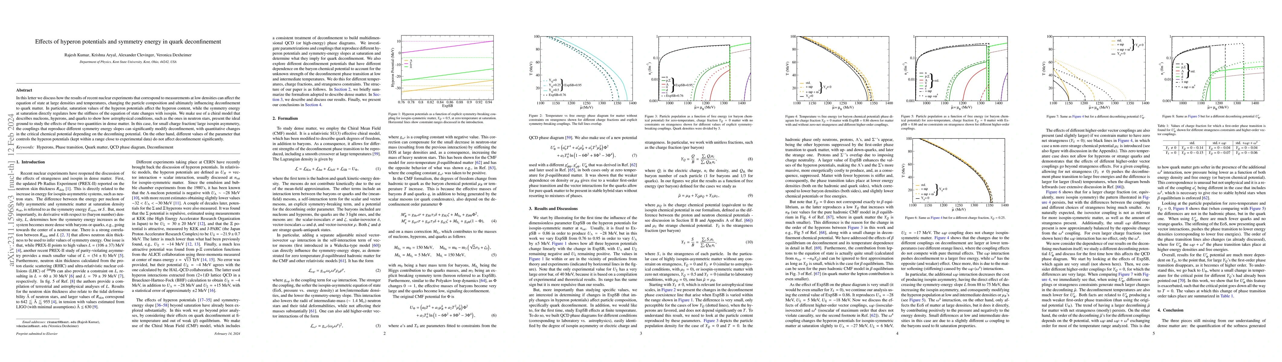 Thumbnail for Effects of hyperon potentials and symmetry energy in quark deconfinement