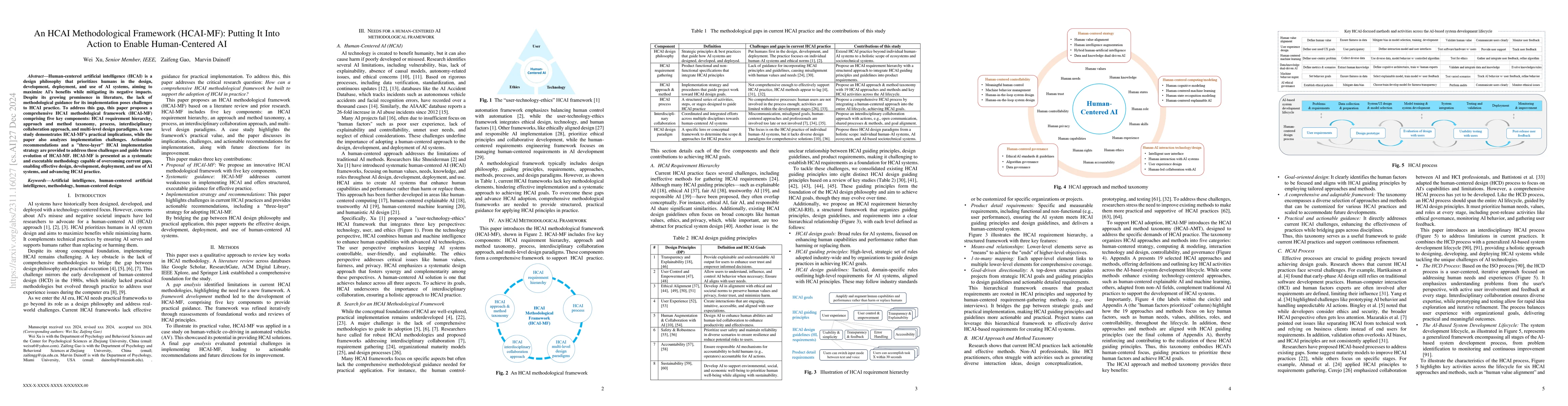 Thumbnail for An HCAI Methodological Framework: Putting It Into Action to Enable
  Human-Centered AI