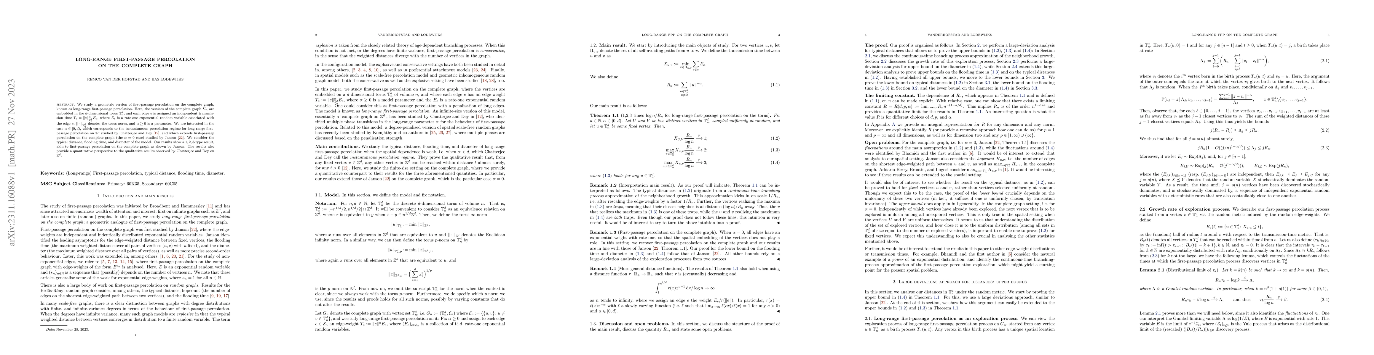 Thumbnail for Long-range first-passage percolation on the complete graph