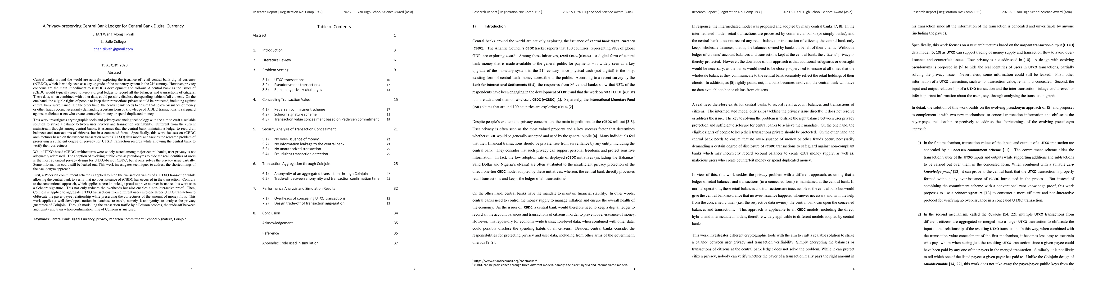 Thumbnail for A Privacy-preserving Central Bank Ledger for Central Bank Digital
  Currency