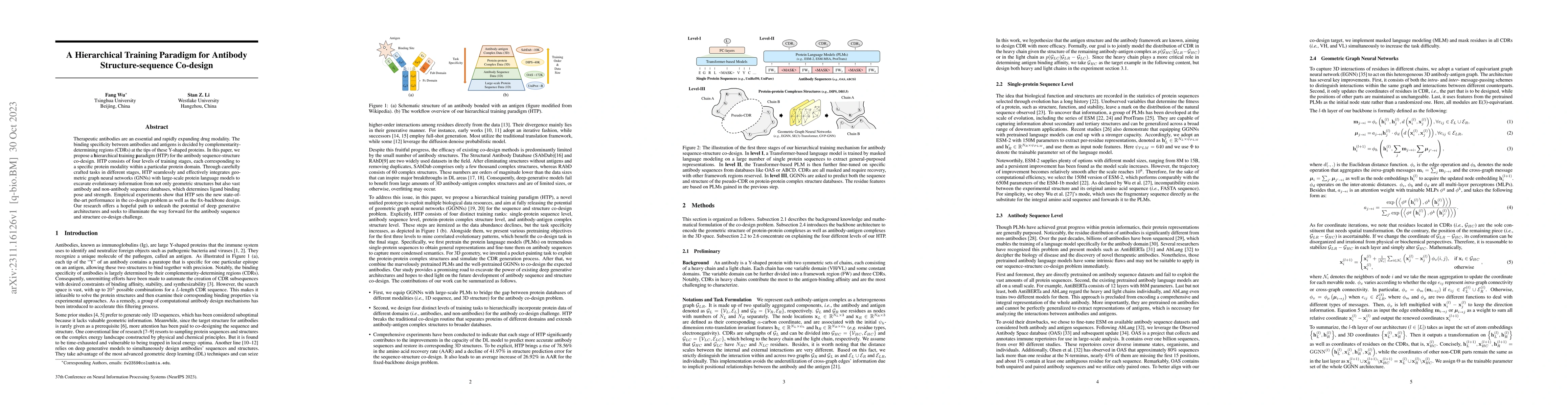 Thumbnail for A Hierarchical Training Paradigm for Antibody Structure-sequence
  Co-design