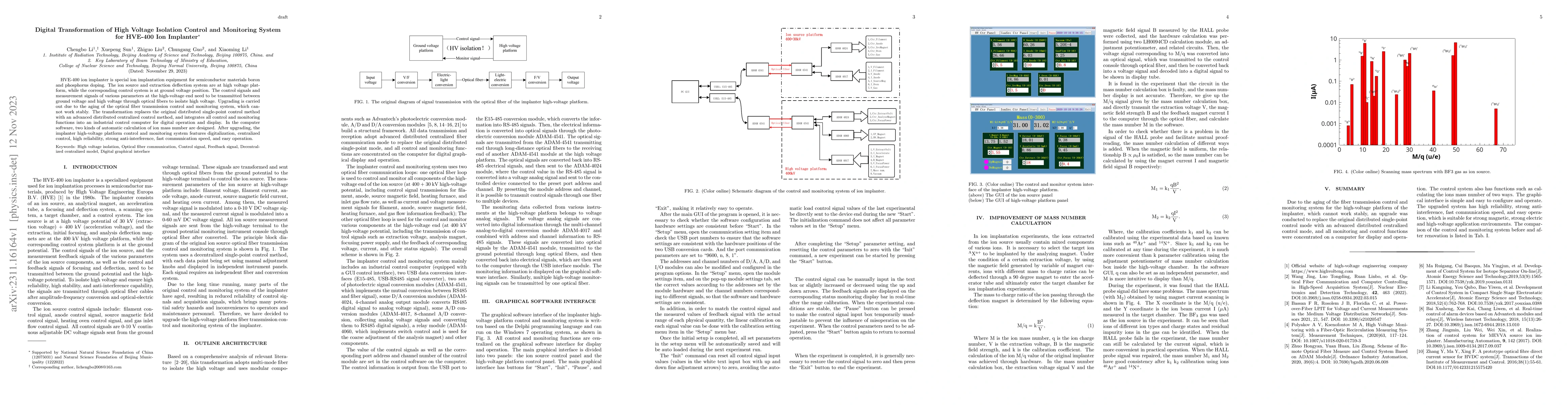Thumbnail for Digital Transformation of High Voltage Isolation Control and Monitoring
  System for HVE-400 Ion Implanter