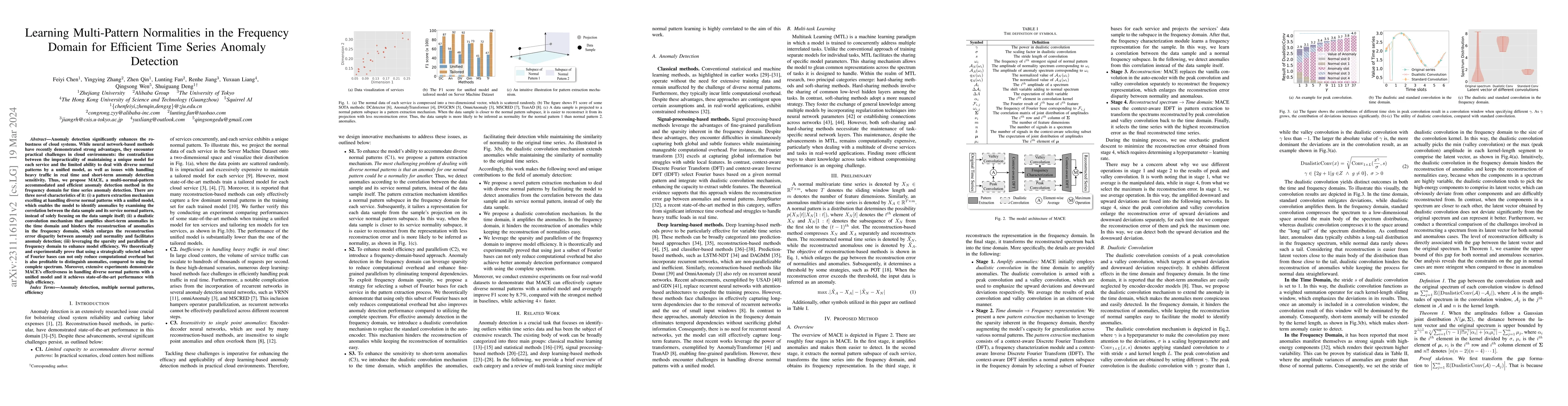 Thumbnail for Learning Multi-Pattern Normalities in the Frequency Domain for Efficient
  Time Series Anomaly Detection