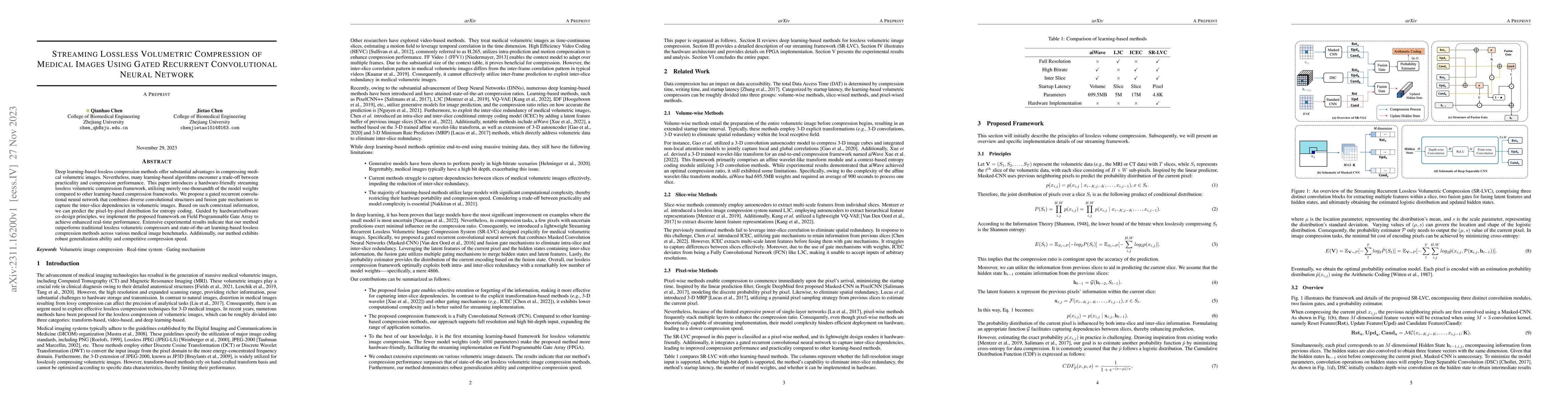 Thumbnail for Streaming Lossless Volumetric Compression of Medical Images Using Gated
  Recurrent Convolutional Neural Network