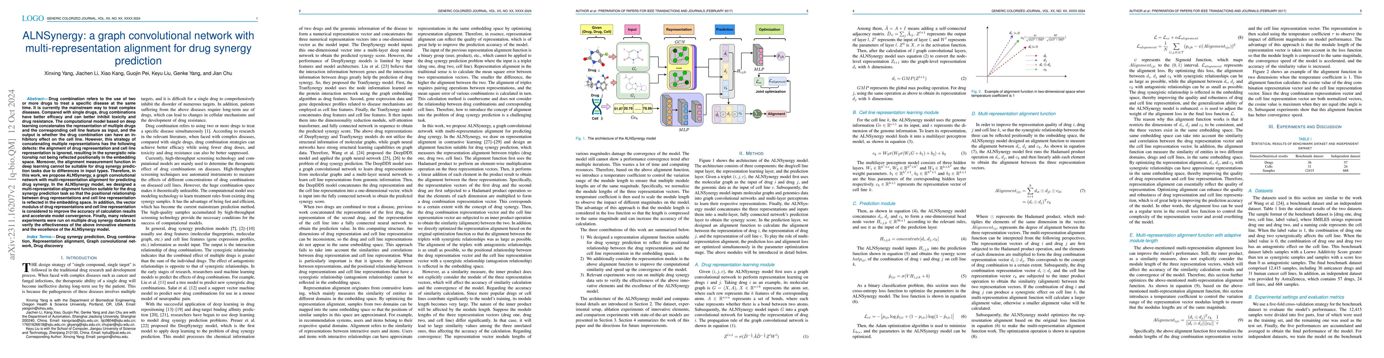 Thumbnail for The Graph Convolutional Network with Multi-representation Alignment for
  Drug Synergy Prediction