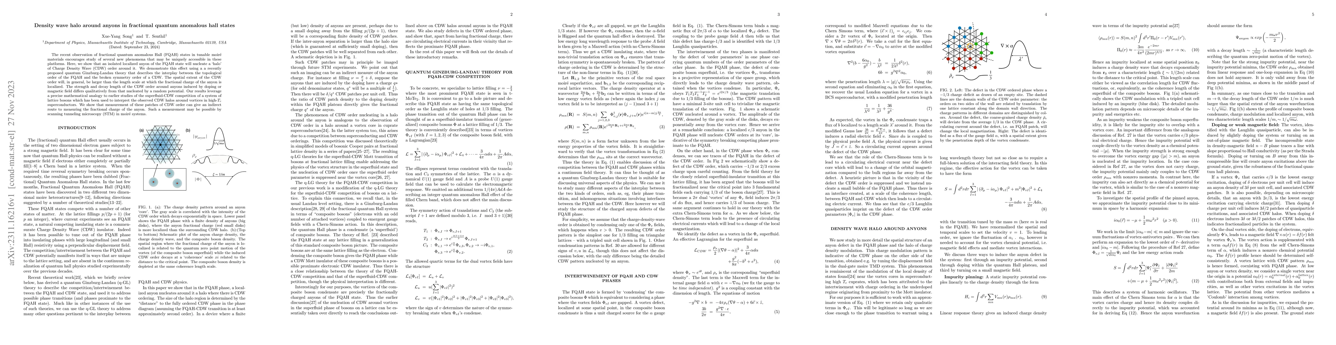 Thumbnail for Density wave halo around anyons in fractional quantum anomalous hall
  states
