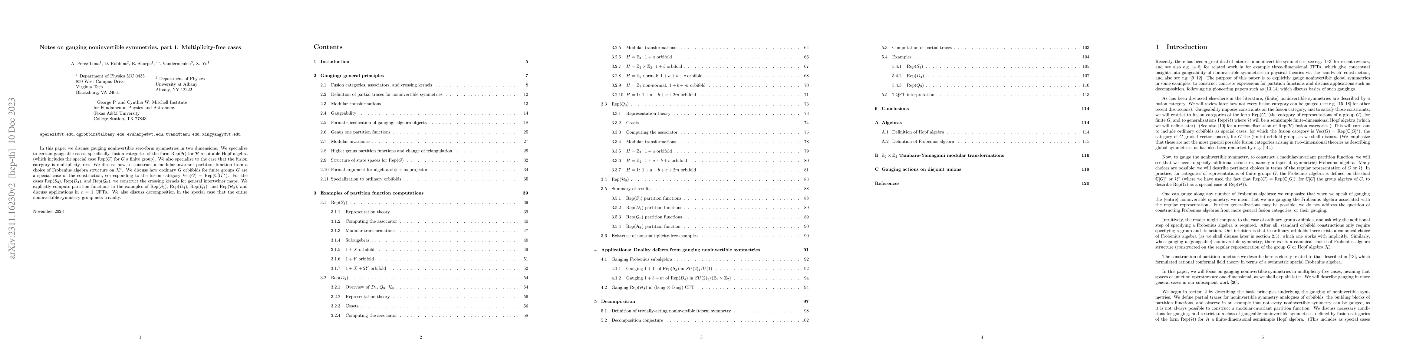 Thumbnail for Notes on gauging noninvertible symmetries, part 1: Multiplicity-free
  cases