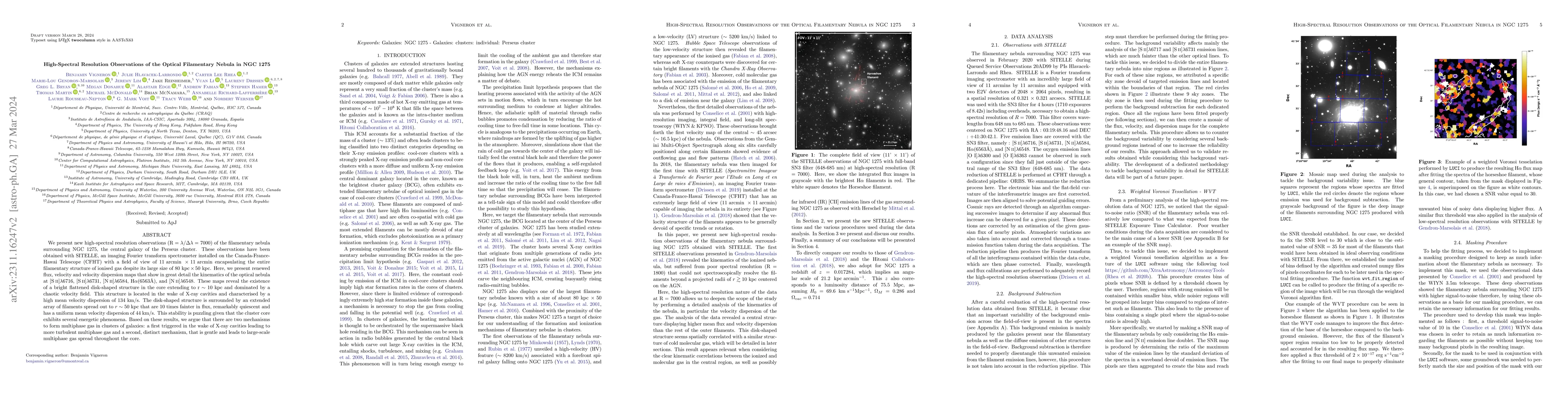 Thumbnail for High-Spectral Resolution Observations of the Optical Filamentary Nebula
  in NGC 1275