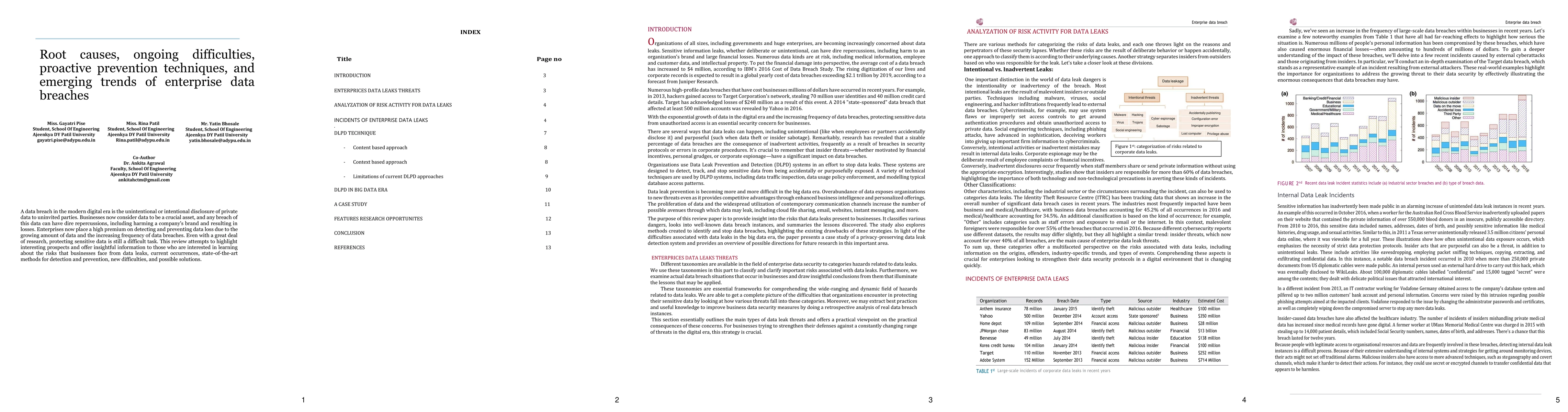 Thumbnail for Root causes, ongoing difficulties, proactive prevention techniques, and
  emerging trends of enterprise data breaches