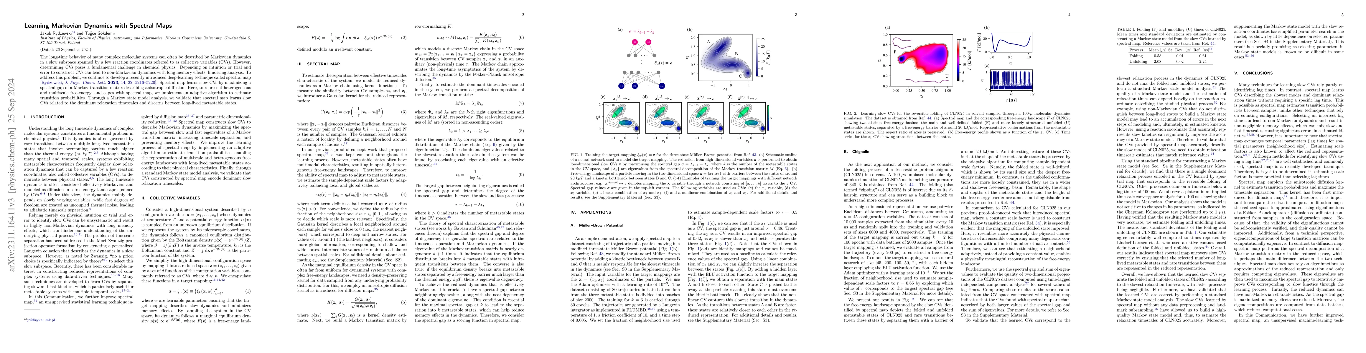 Thumbnail for Learning Markovian Dynamics with Spectral Maps