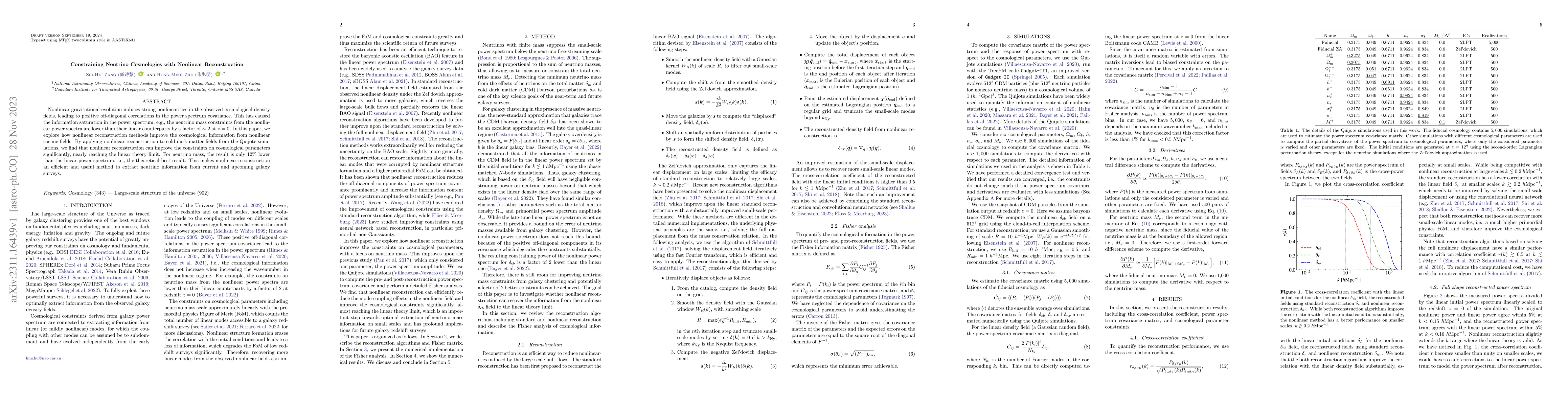 Thumbnail for Constraining Neutrino Cosmologies with Nonlinear Reconstruction