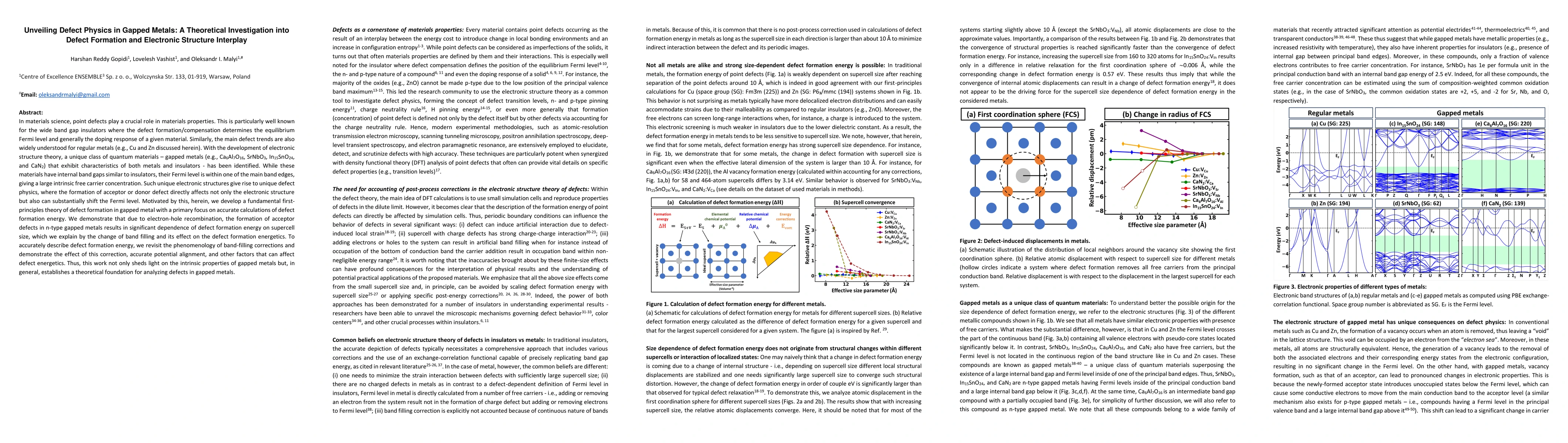 Thumbnail for Unveiling Defect Physics in Gapped Metals: A Theoretical Investigation
  into Defect Formation and Electronic Structure Interplay