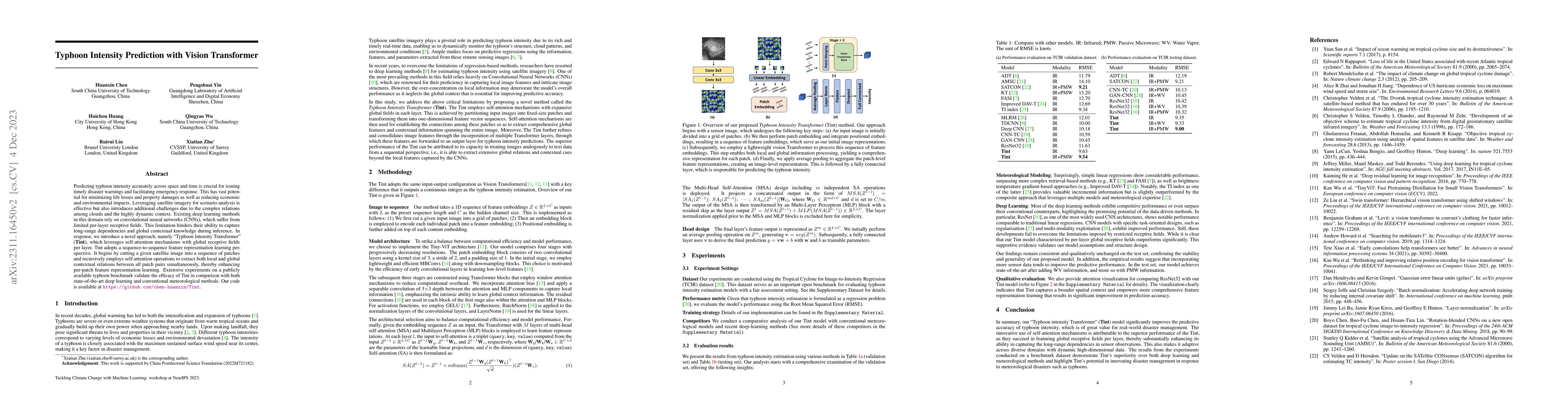 Thumbnail for Typhoon Intensity Prediction with Vision Transformer