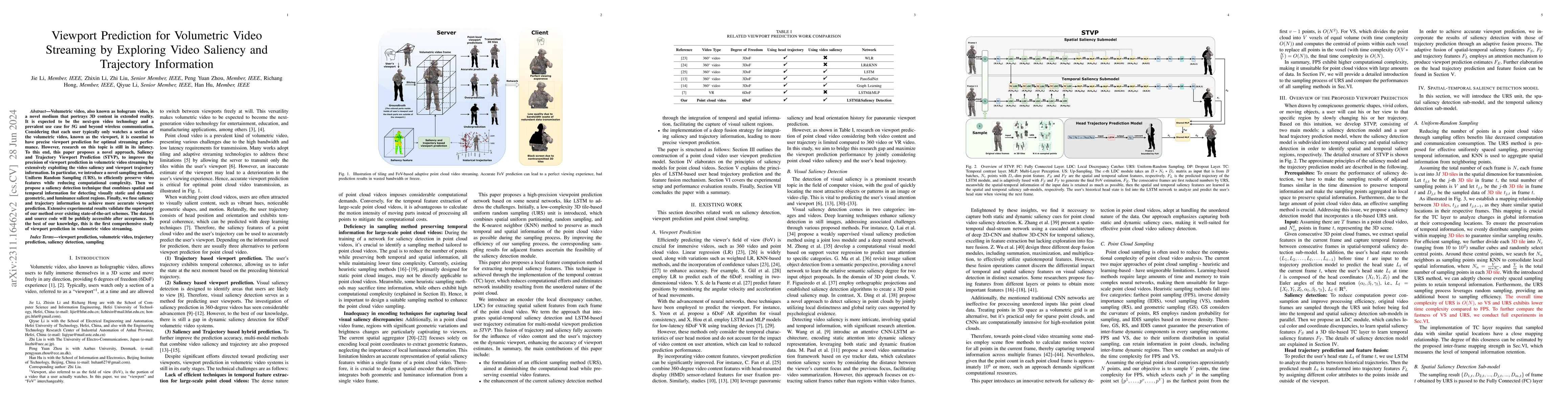 Thumbnail for Viewport Prediction for Volumetric Video Streaming by Exploring Video
  Saliency and Trajectory Information