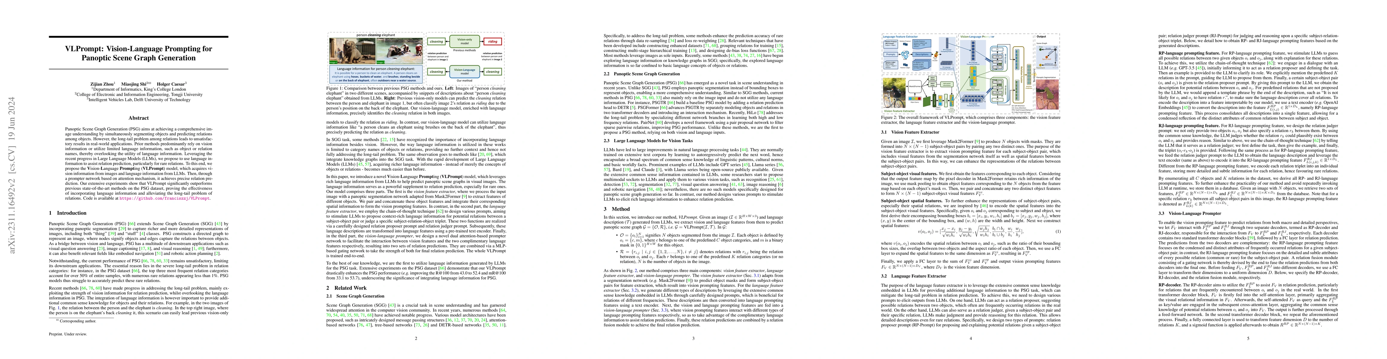 Thumbnail for VLPrompt: Vision-Language Prompting for Panoptic Scene Graph Generation