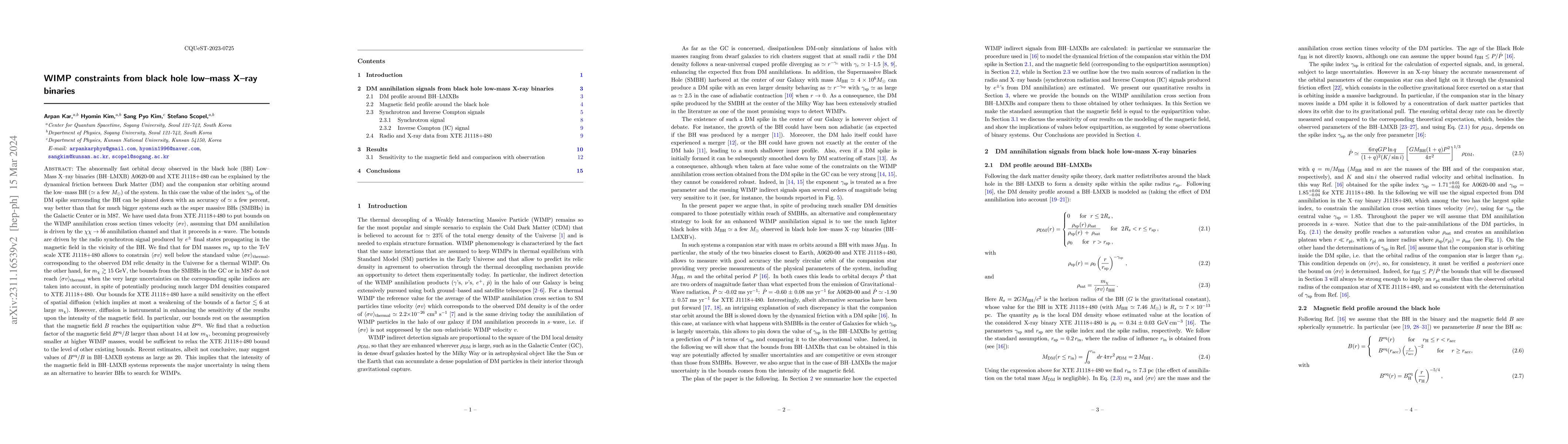 Thumbnail for WIMP constraints from black hole low-mass X-ray binaries