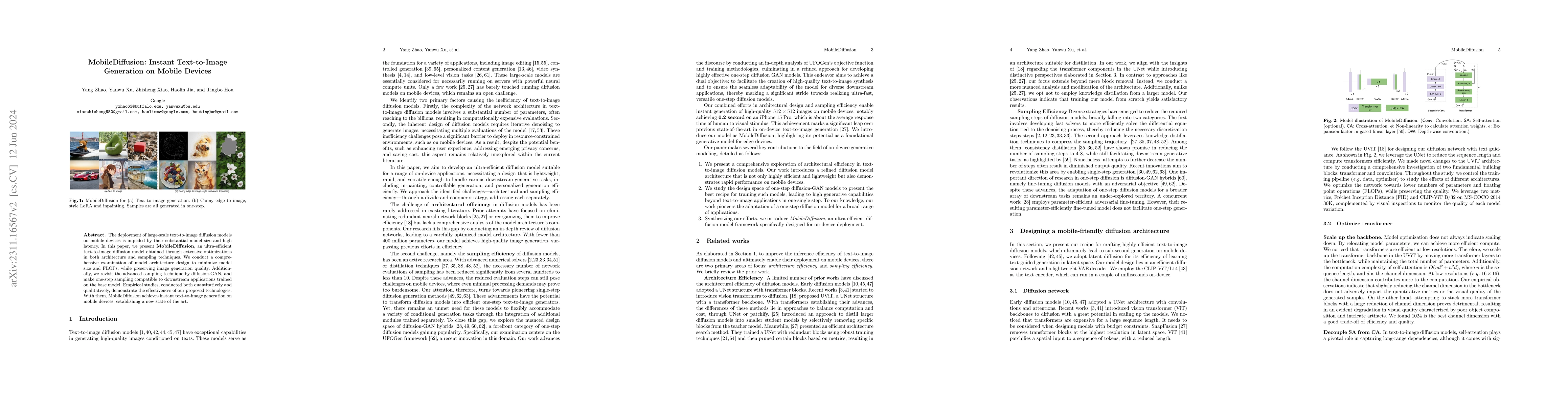 Thumbnail for MobileDiffusion: Instant Text-to-Image Generation on Mobile Devices