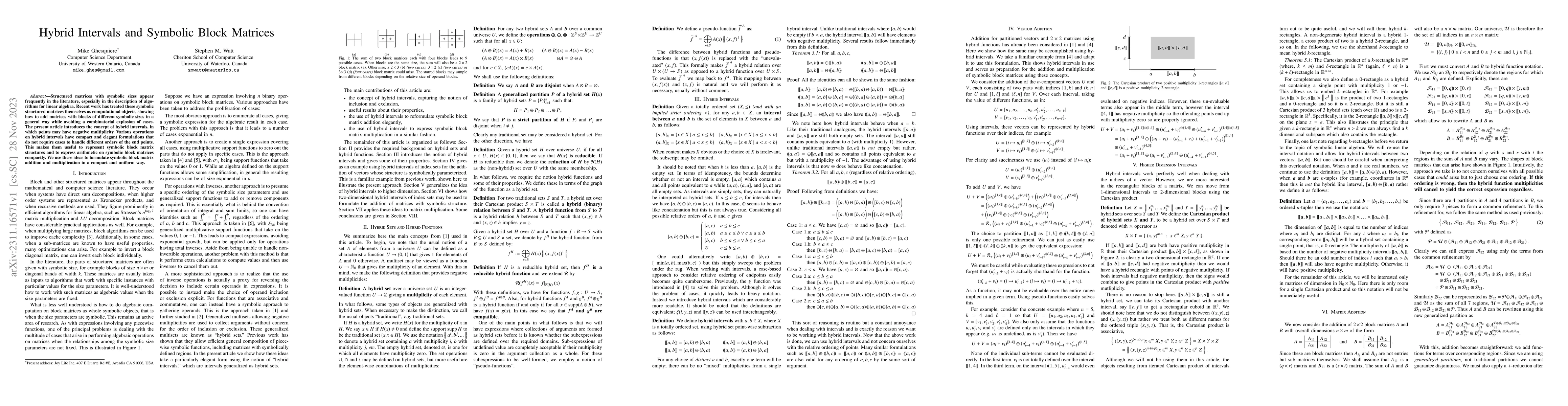 Thumbnail for Hybrid Intervals and Symbolic Block Matrices