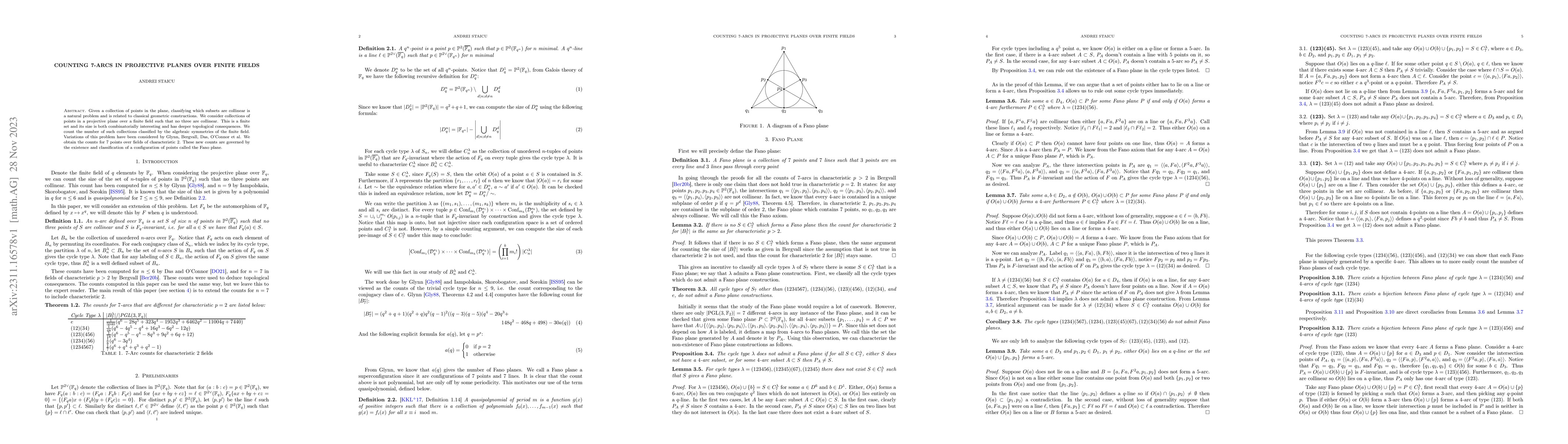 Thumbnail for Counting 7-Arcs in Projective Planes over Finite Fields