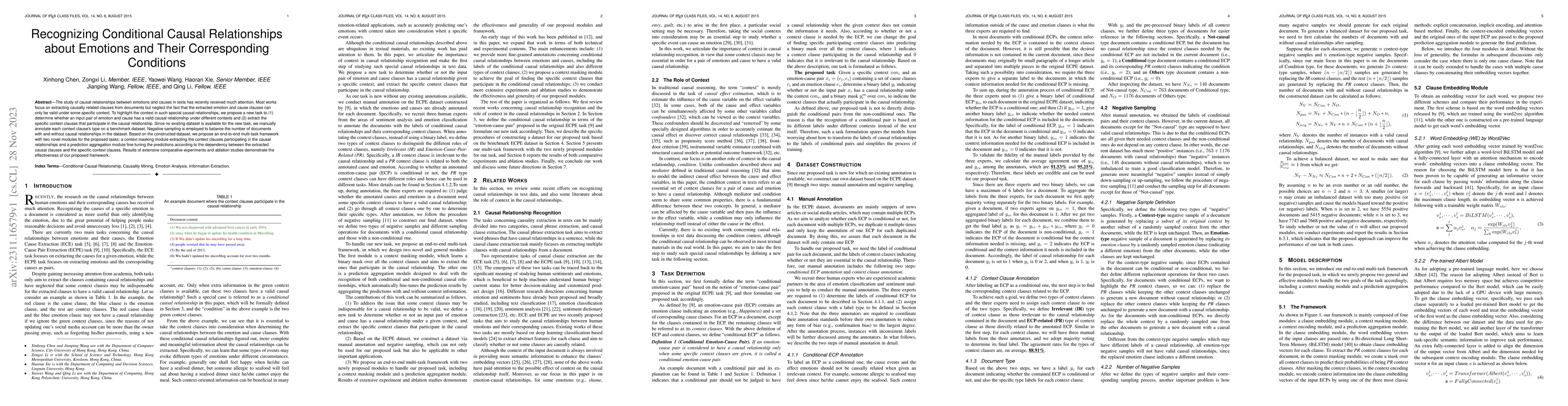 Thumbnail for Recognizing Conditional Causal Relationships about Emotions and Their
  Corresponding Conditions
