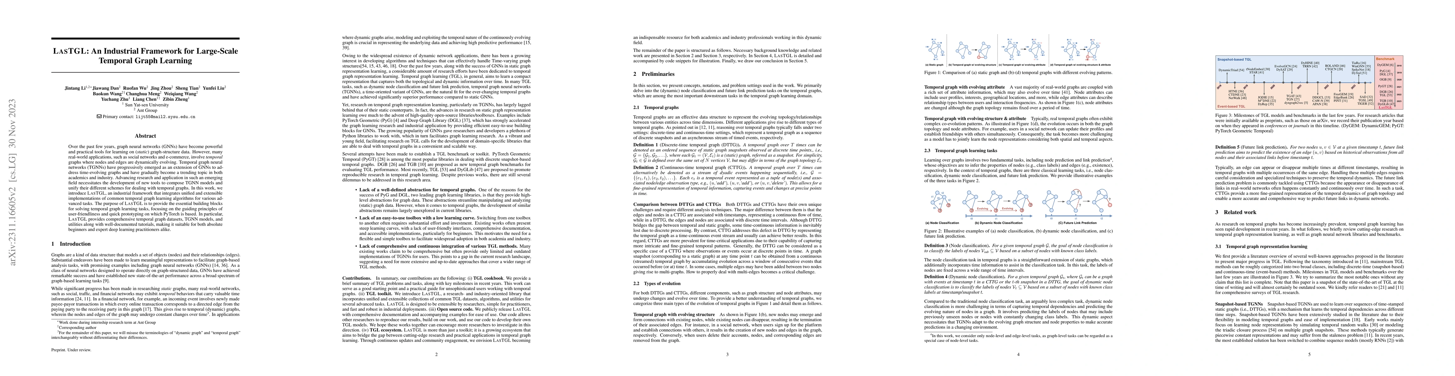 Thumbnail for LasTGL: An Industrial Framework for Large-Scale Temporal Graph Learning