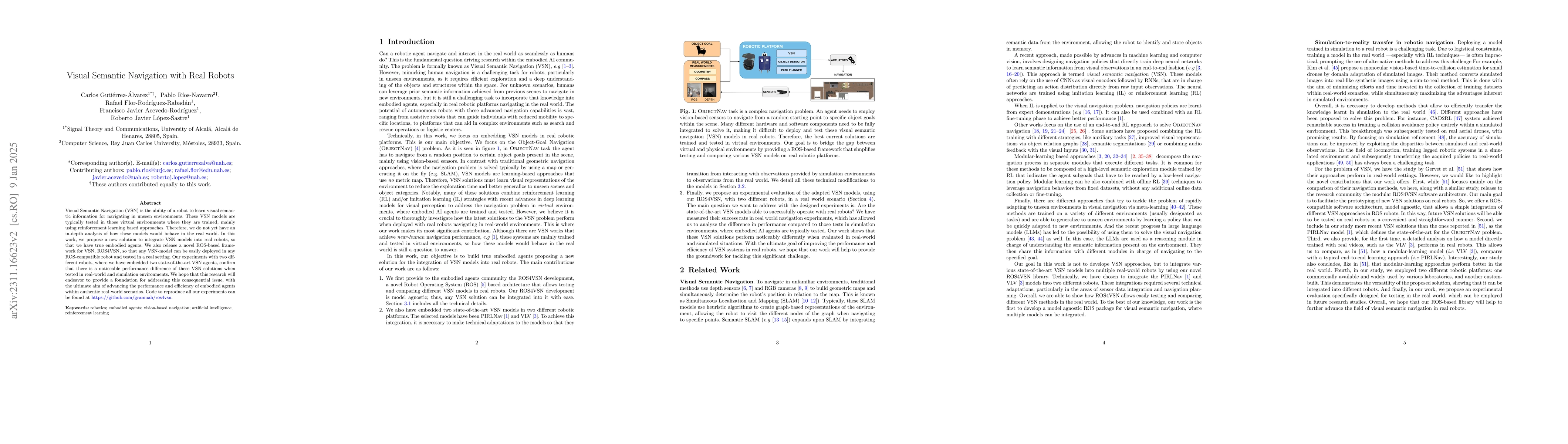 Thumbnail for Visual Semantic Navigation with Real Robots